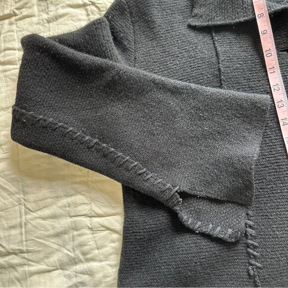 Issey Miyake Black Cardigan Sweater Size 4 - Picture 3 of 9